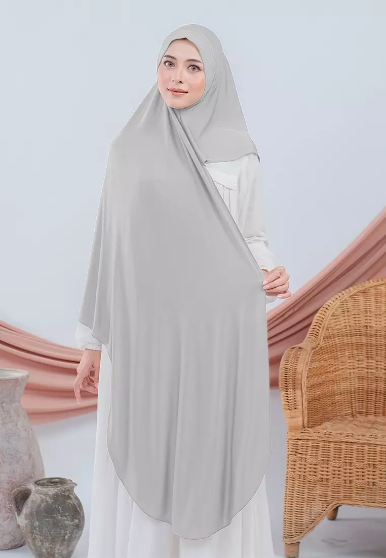 HIJAB INSTAN FAYZA - LIGHT GREY