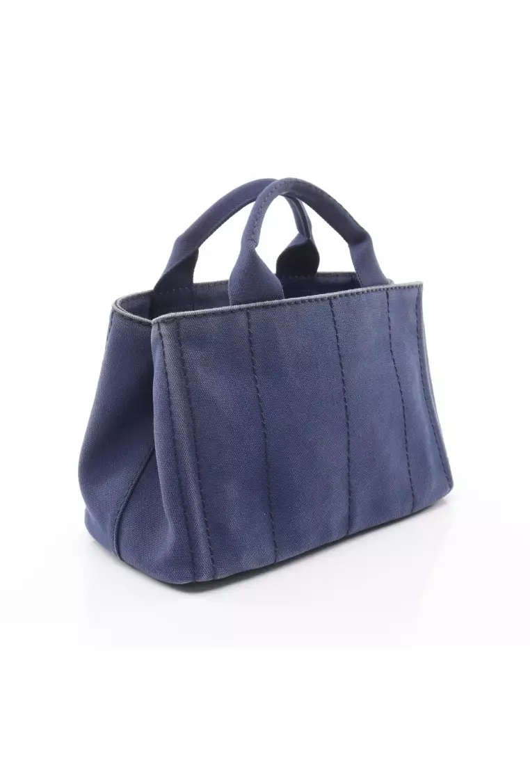 Buy Prada Pre-Loved Prada CANAPA Kanapa Handbag tote bag canvas