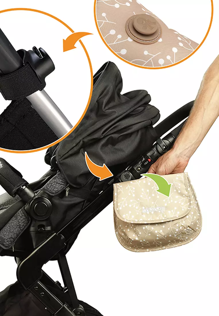 Okiedog Joey Saddlebag Solid Black Pouch