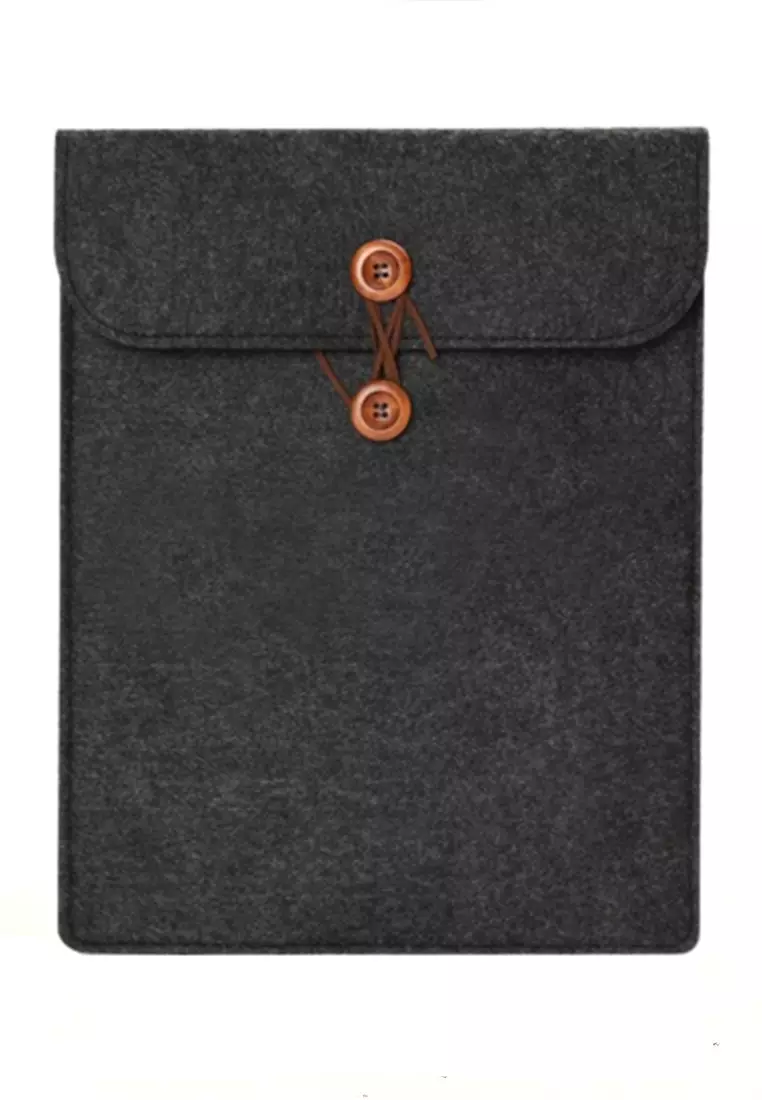 Hugo Sleeve Case Laptop Tablet Unisex Pro Ultra Thin 2 mm 14 Inch Material Wool Felt ORIGINAL - Black