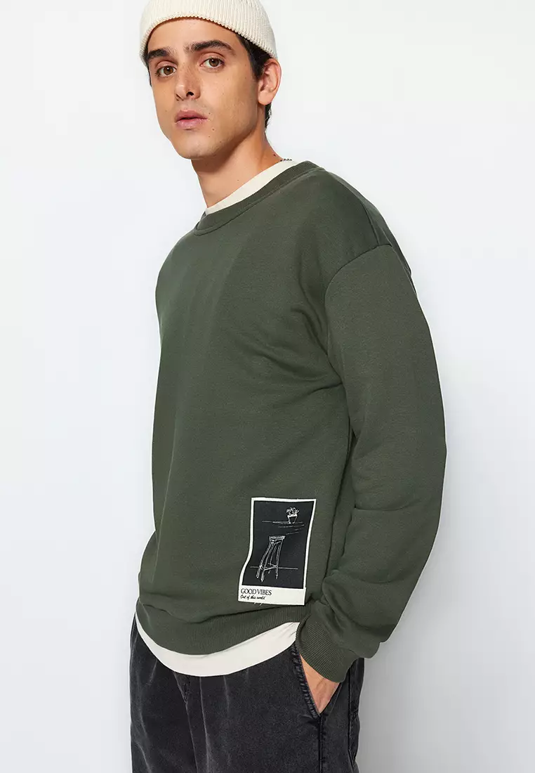 Art Theme Applique Sweatshirt