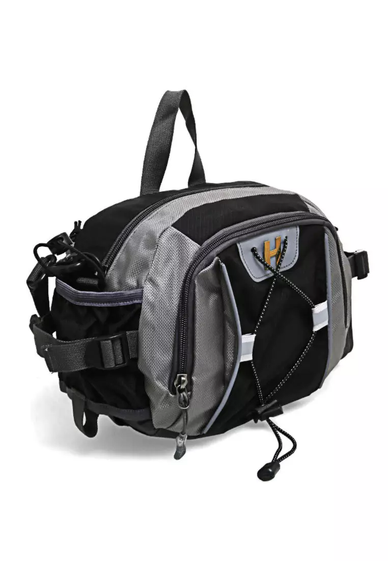 Noice Tas Pinggang Unisex Olahraga Multifungsi Waist Bag Sport Casual Waterproof Material Nylon ORIGINAL - Black