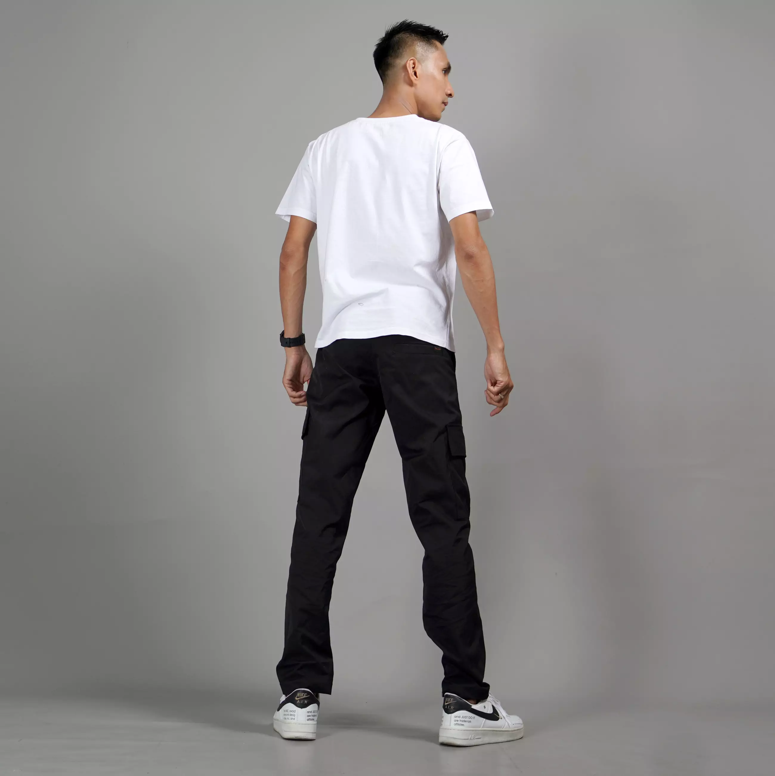  RAYMOND Celana Tactical Celana Cargo Pria Cargo Pants Pria - HITAM