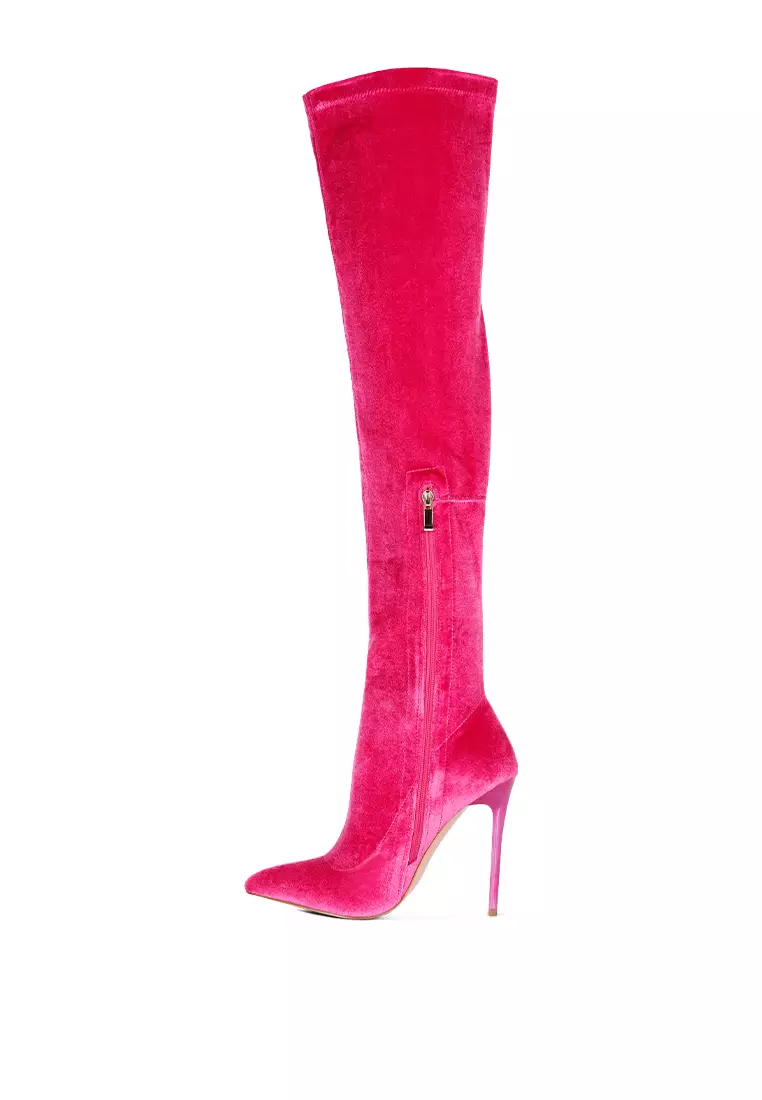 Buy London Rag Fuchsia Stiletto Calf Boots 2024 Online ZALORA