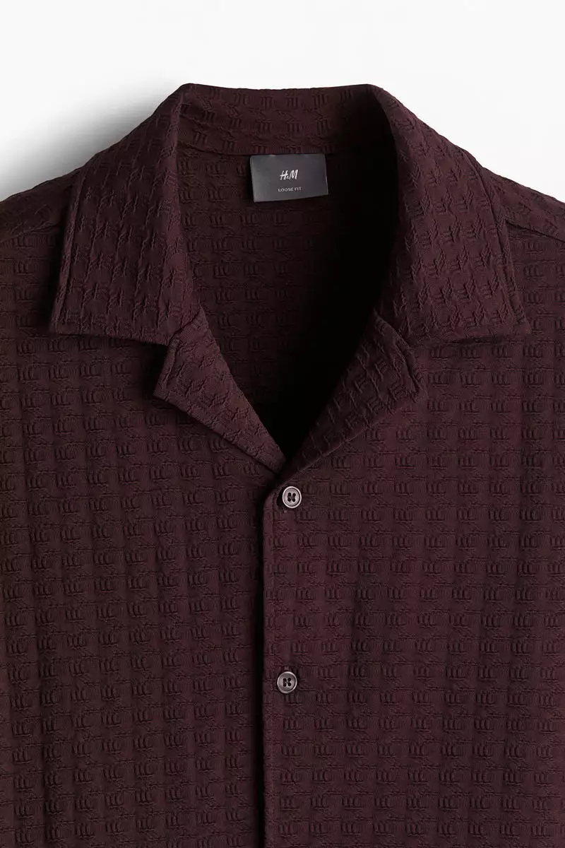 Loose Fit Textured resort shirt