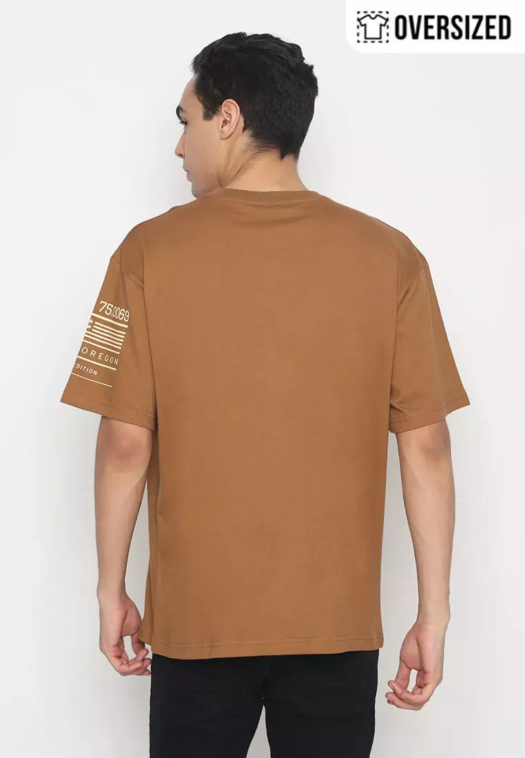 NX T-Shirt Cotton Combed Tebal Oversized Pria 2079370481