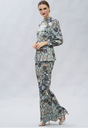 Buy Loveaisyah Victoria Prints Modern Baju Kurung 2021 Online Zalora Singapore