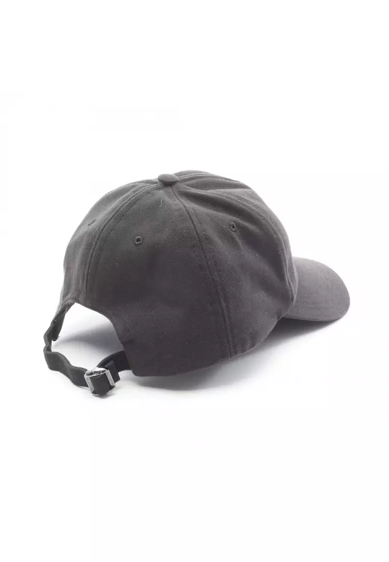 Pre-Loved Valentino V logo cap cotton black