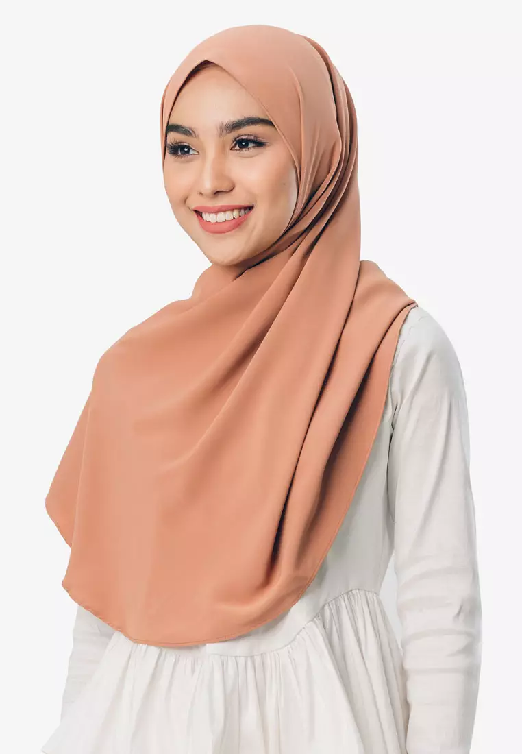 Sofya Half Moon Scarf In Brown