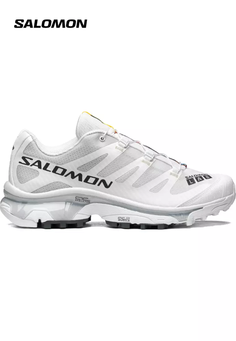 Discount on Salomon  shoes - SKU: SALOMON XT-4 OG Unisex Sportstyle Shoes in White / Ebony / Lunar Rock