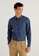 United Colors of Benetton blue Slim fit patterned shirt 7AF18AAF5461D1GS_1