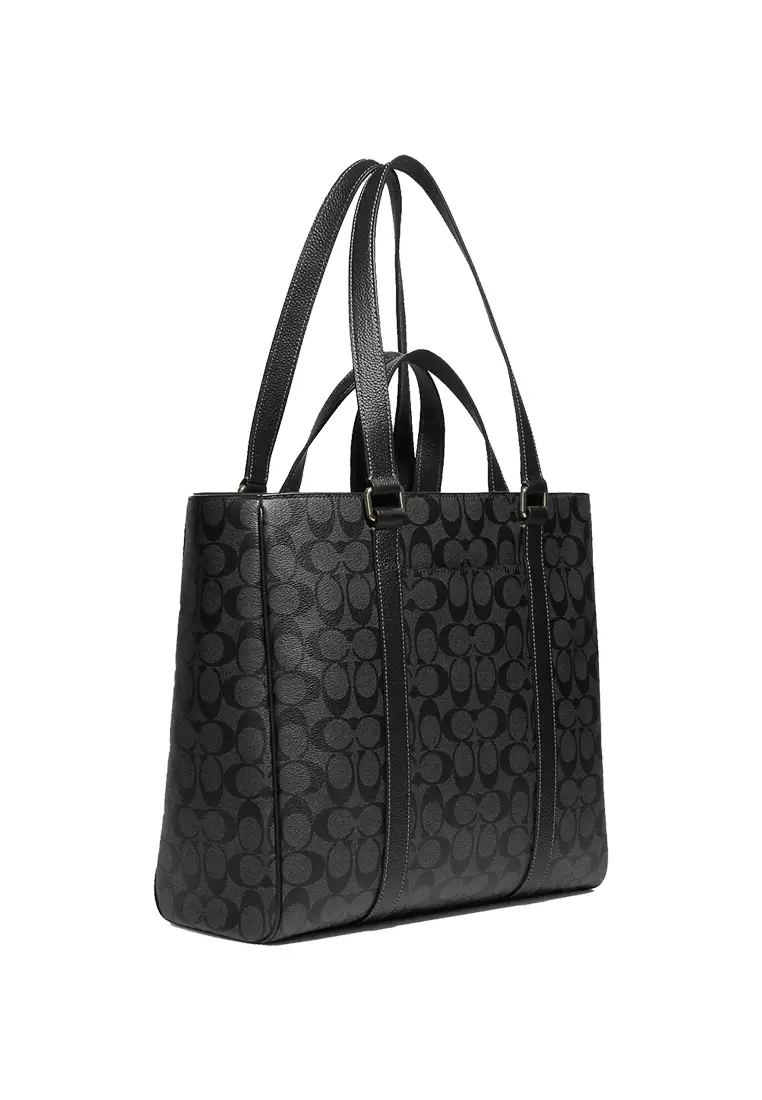 Hudson tote shop with coach print