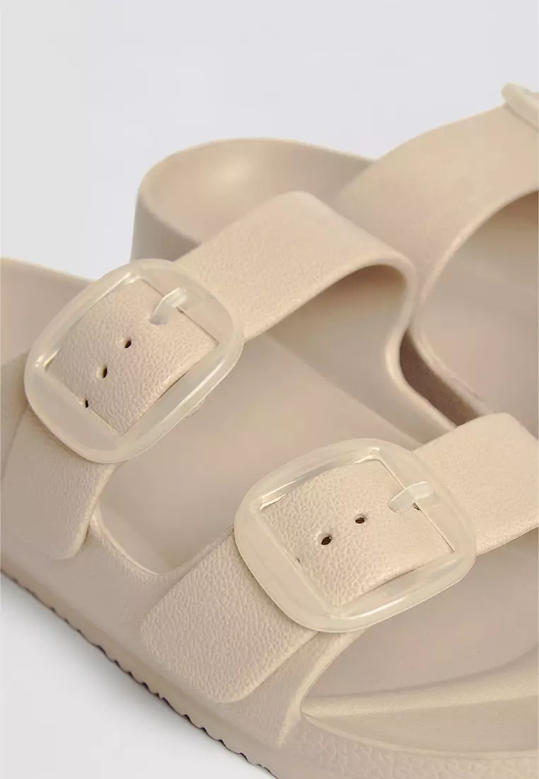 Women's Two Band Rubber Slides