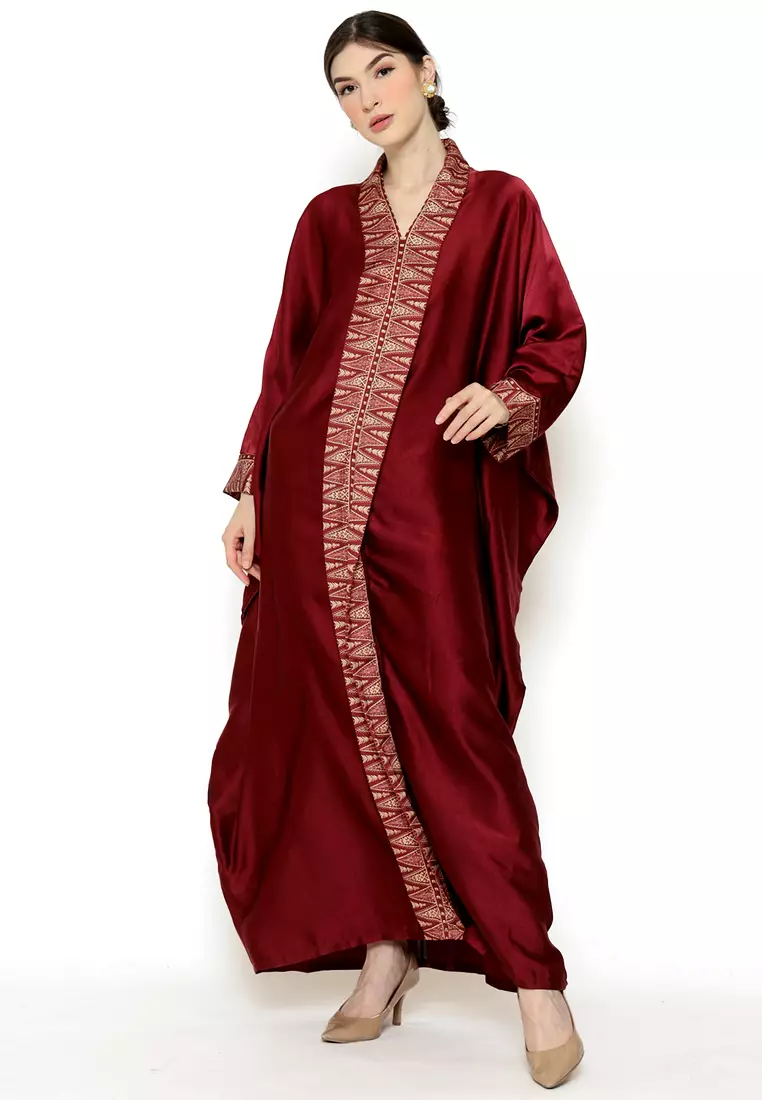 Kanzi Exclusive Long Sleeve Songket Kaftan