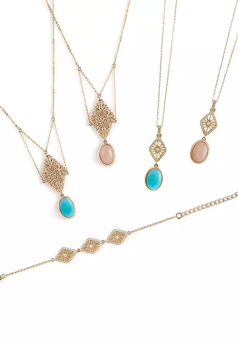 Buy Gross Gross Teinte La Mer gold plating semi precious stone