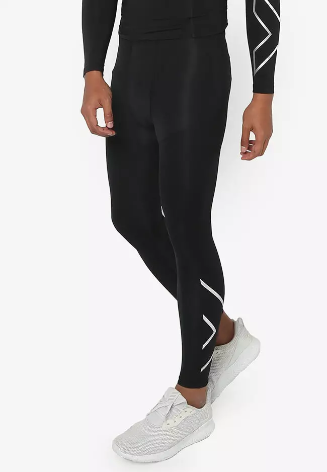 2XU Men's Ignition Shield Compression Tights Pants, Black/Black Reflective,  XXXL : : Fashion