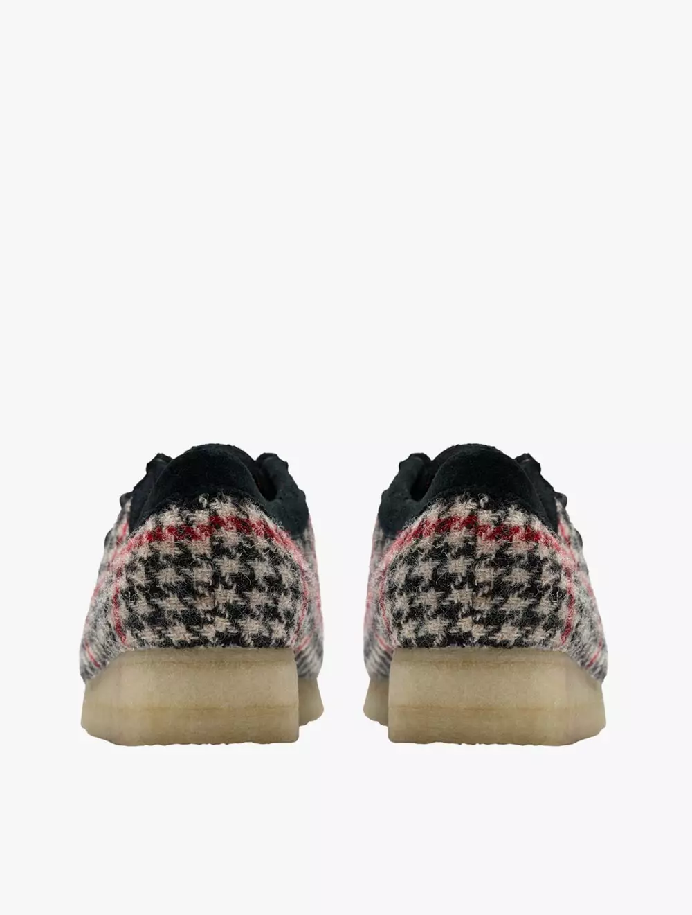 Clarks Wallabee. Black TweedCombi