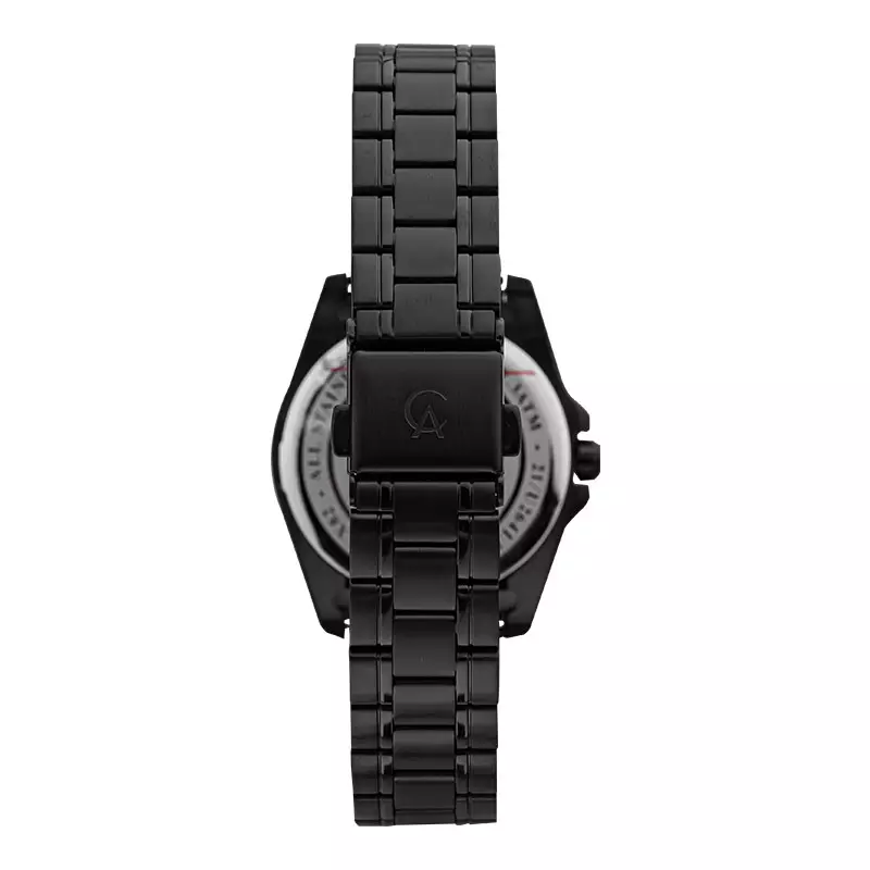 Jam Tangan Wanita Alexandre Christie Classic Steel AC 8659 LD BIPBARG Ladies Black Dial Black Stainless Steel Strap