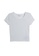 GAP white Teen Ribbed-Knit T-Shirt A8506KA32FBF0FGS_1
