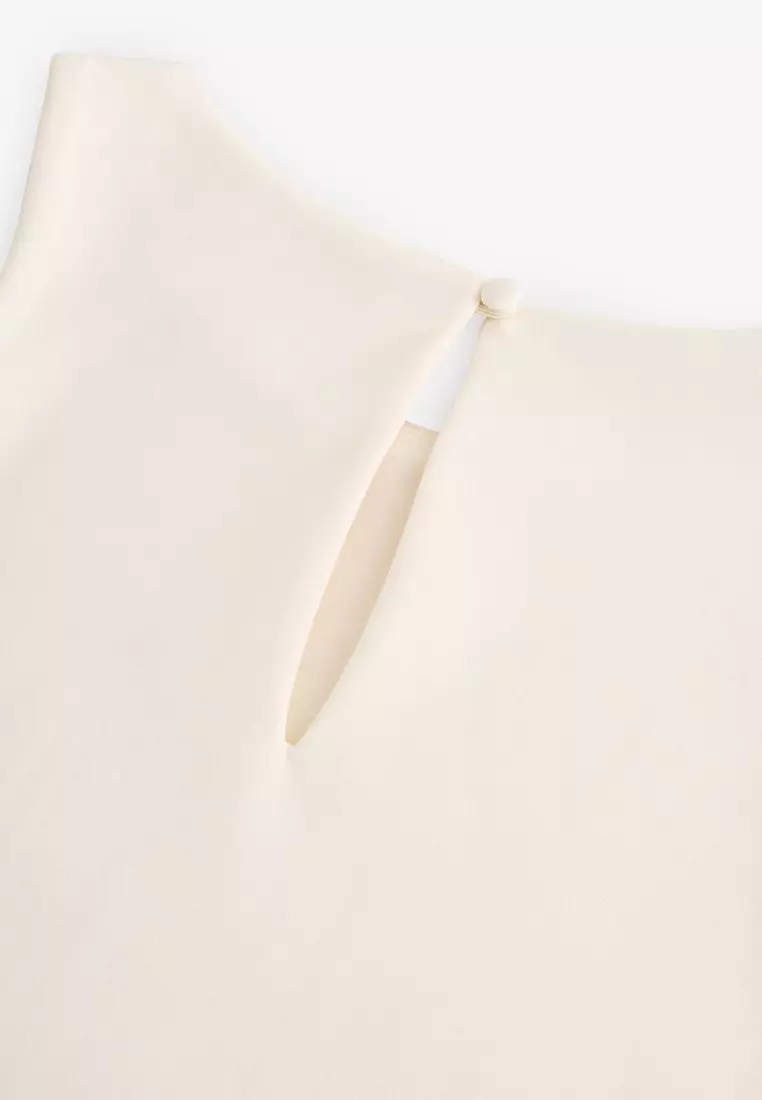 Sleeveless Jersey Drop Waist Mini Dress