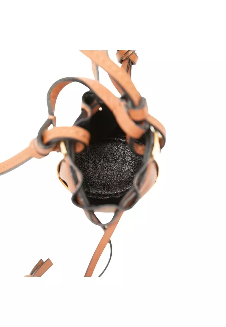 Pre-Loved Loewe Leather Balloon Bag Pendant Necklace
