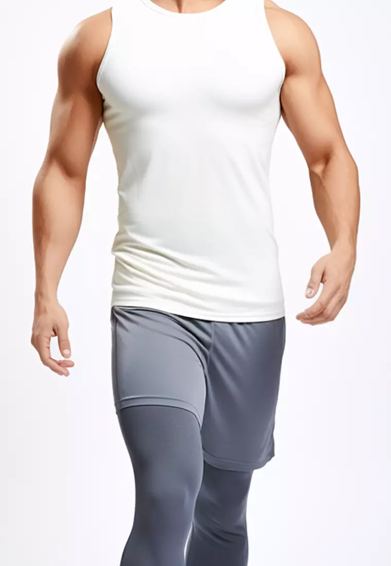 MSA26 Kutung 4Flex Nanoamid Running Jersey Polos Putih