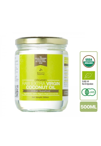 Nature's Superfoods Nature's Superfoods Organic Extra Virgin Coconut Oil (Glass Jar) 500ml 48811ESA66F797GS_1