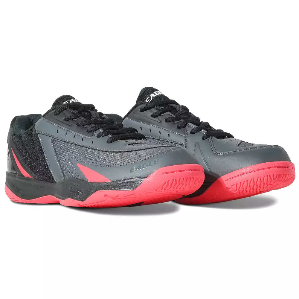 Eagle Sepatu Badminton Raizen - ABU TUA/HITAM