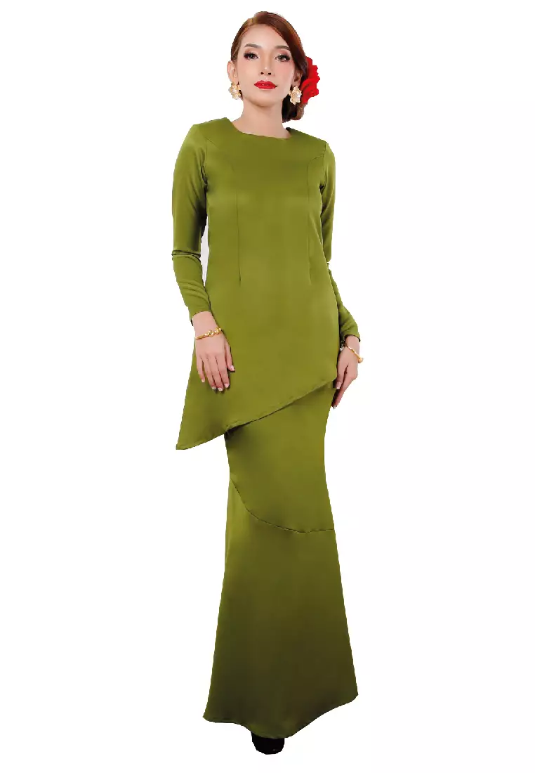 Kurung Modern Olive Green