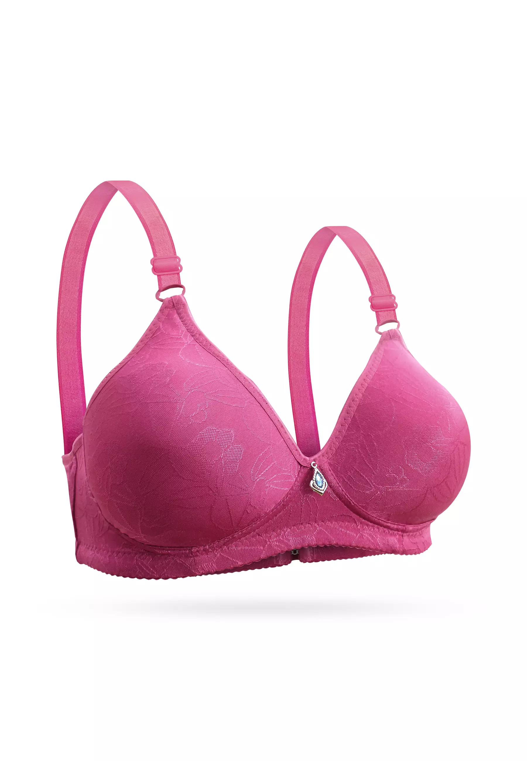 Wimiu BH Bra Wanita BH Tanpa Kawat Busa Tipis Motif Garis Jaring Beha Women Woman Cewe Perempuan Remaja 100128