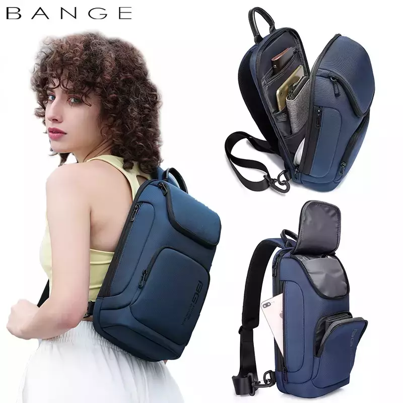 Bange BG7565 Tas Selempang Sling Bag Pria - BLUE