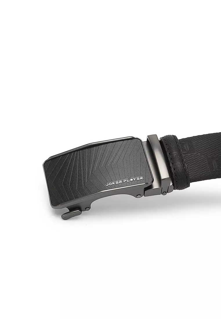 Gift Set - Leather RFID Wallet + 35mm Automatic Buckle Belt (禮盒 - 皮具錢包 + 腰帶) - 黑色