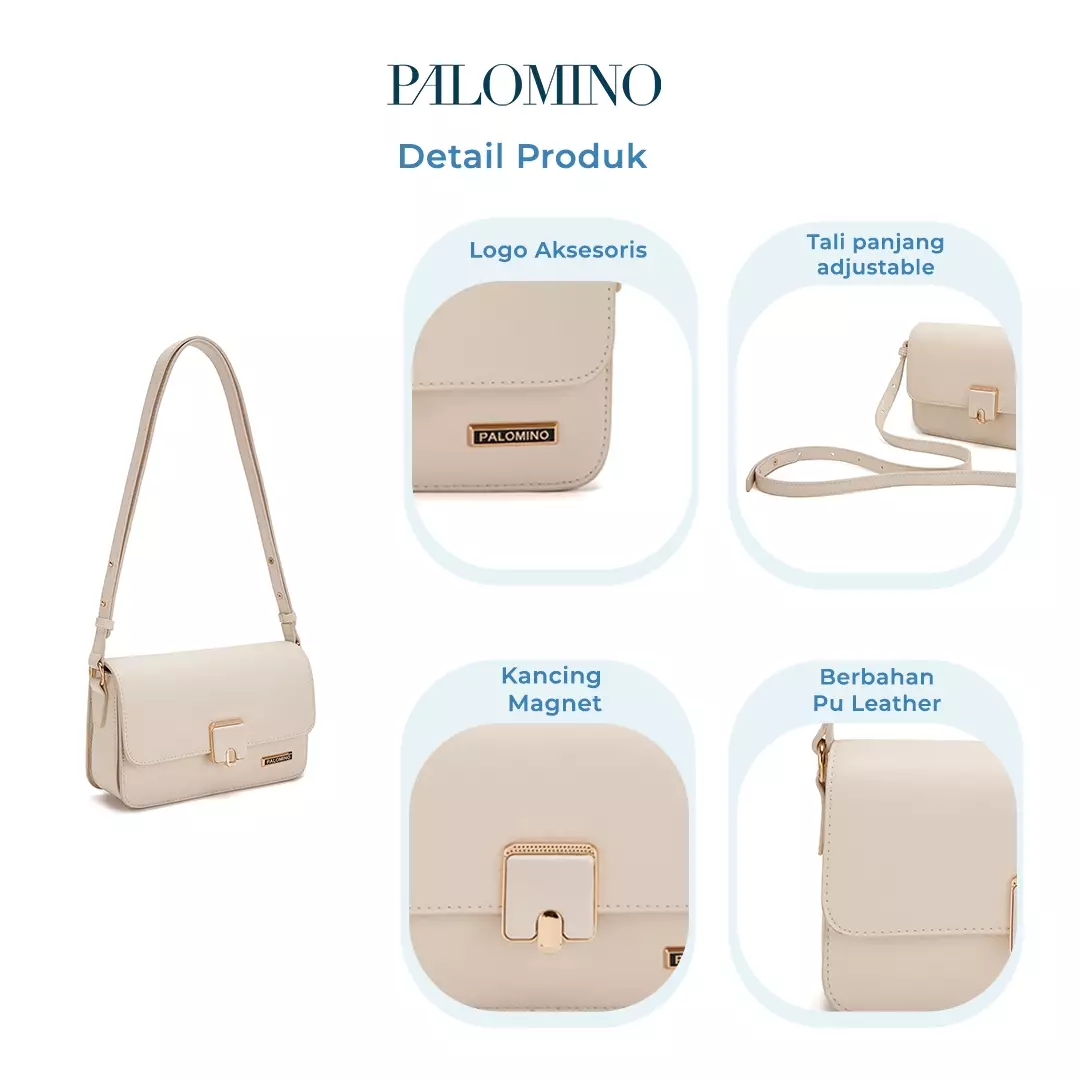 Palomino Rasha Shoulderbag Wanita Warna Ivory