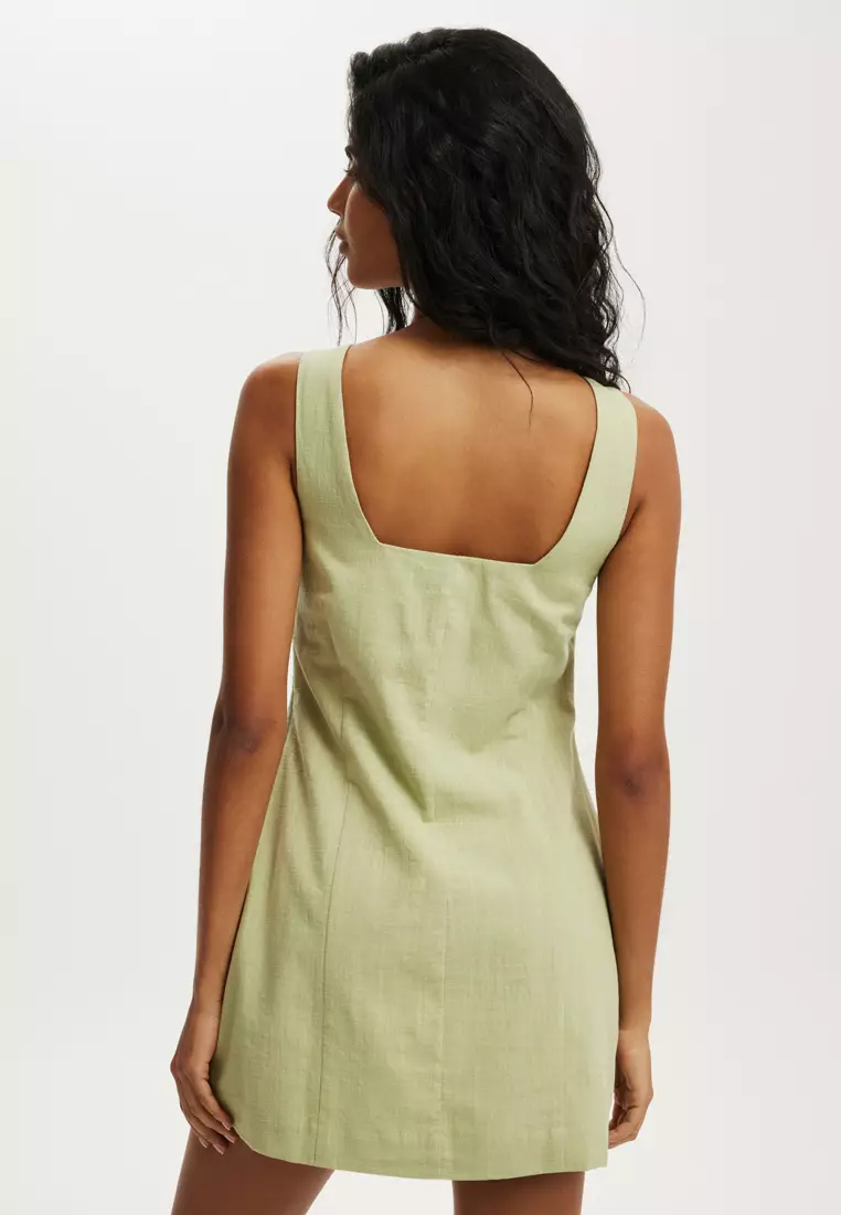 Square Neck Mini Dress