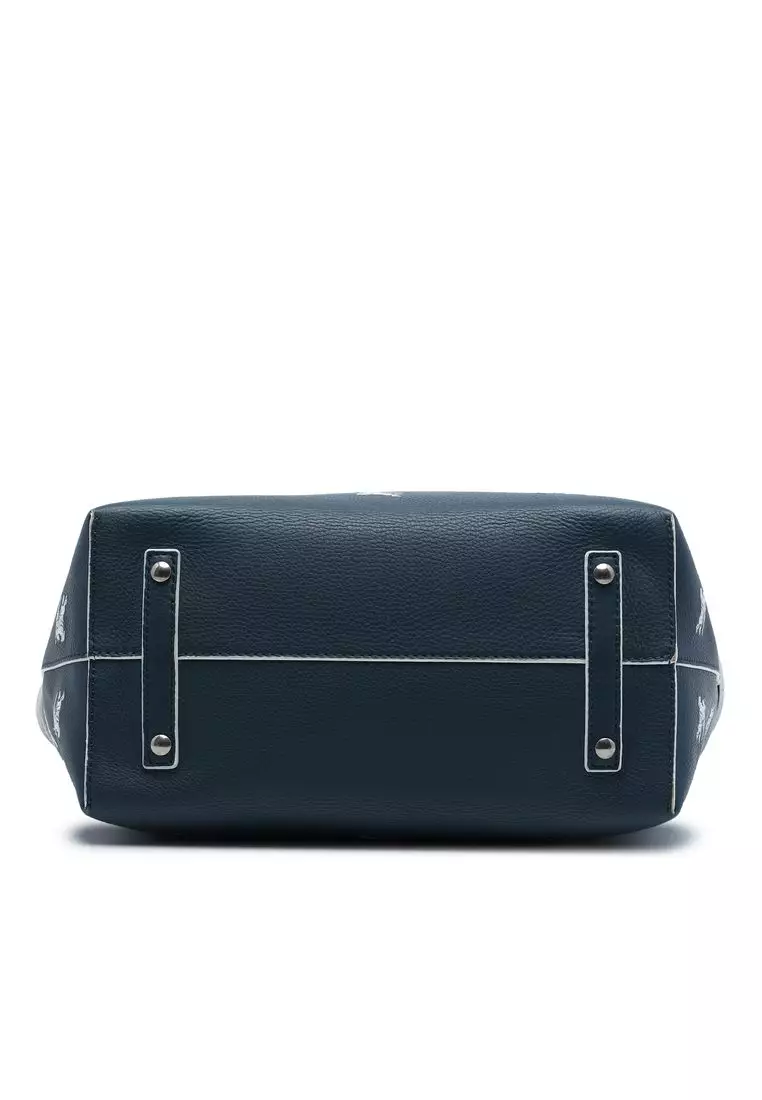 Pre-Loved Burberry Medium Grained Calfskin Embroidered Equestrian Knight Marais Belt Bag