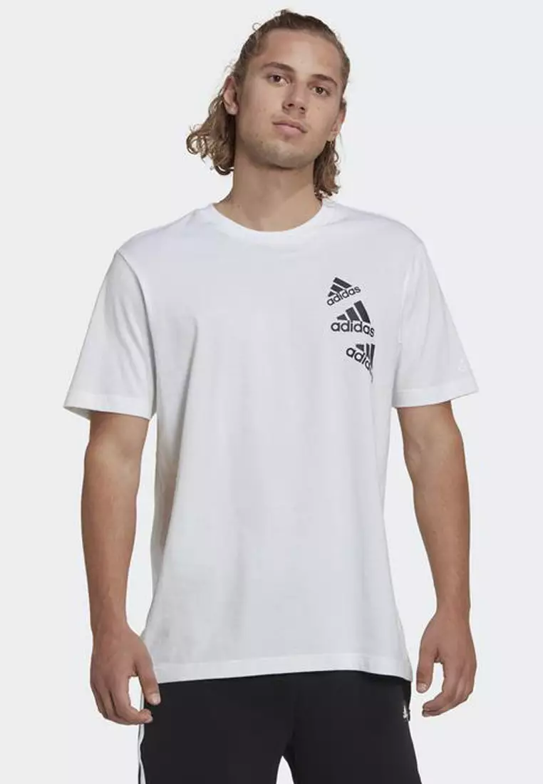 Buy ADIDAS essentials brandlove t-shirt 2023 Online | ZALORA Singapore