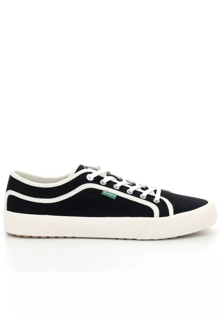 Discount on Kickers  shoes - SKU: Low Cut Vulcanized Black Women Sneakers