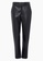 French Connection black Crolenda PU Tapered Suit Trousers 744EBAAA37AABCGS_4