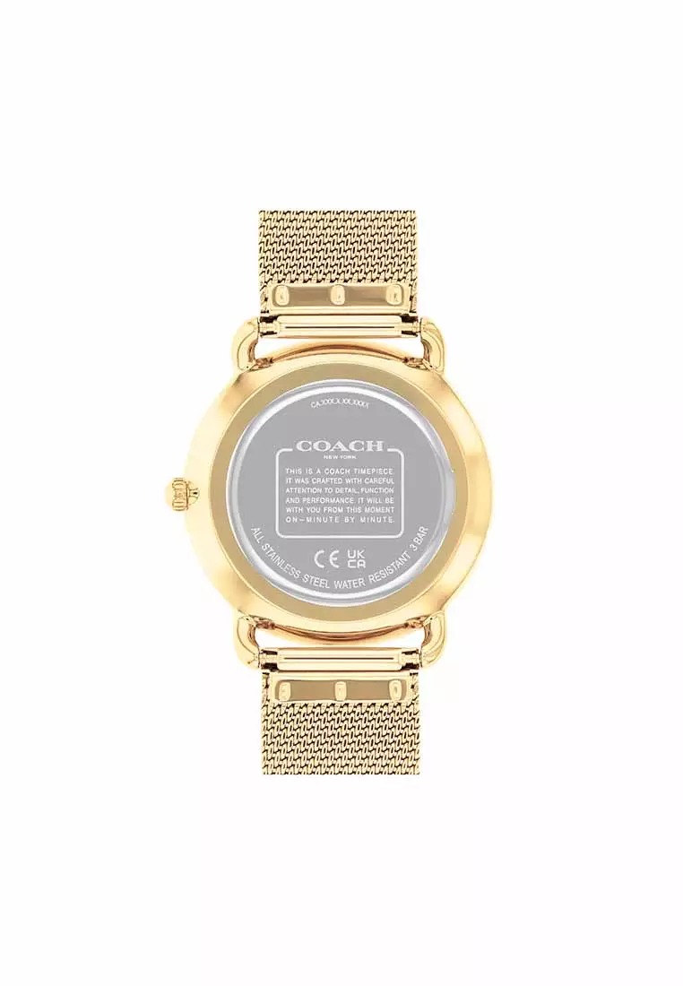 Elliot Women's Watch Ionic Plated Thin Gold Steel Strap - White Dial 14504208