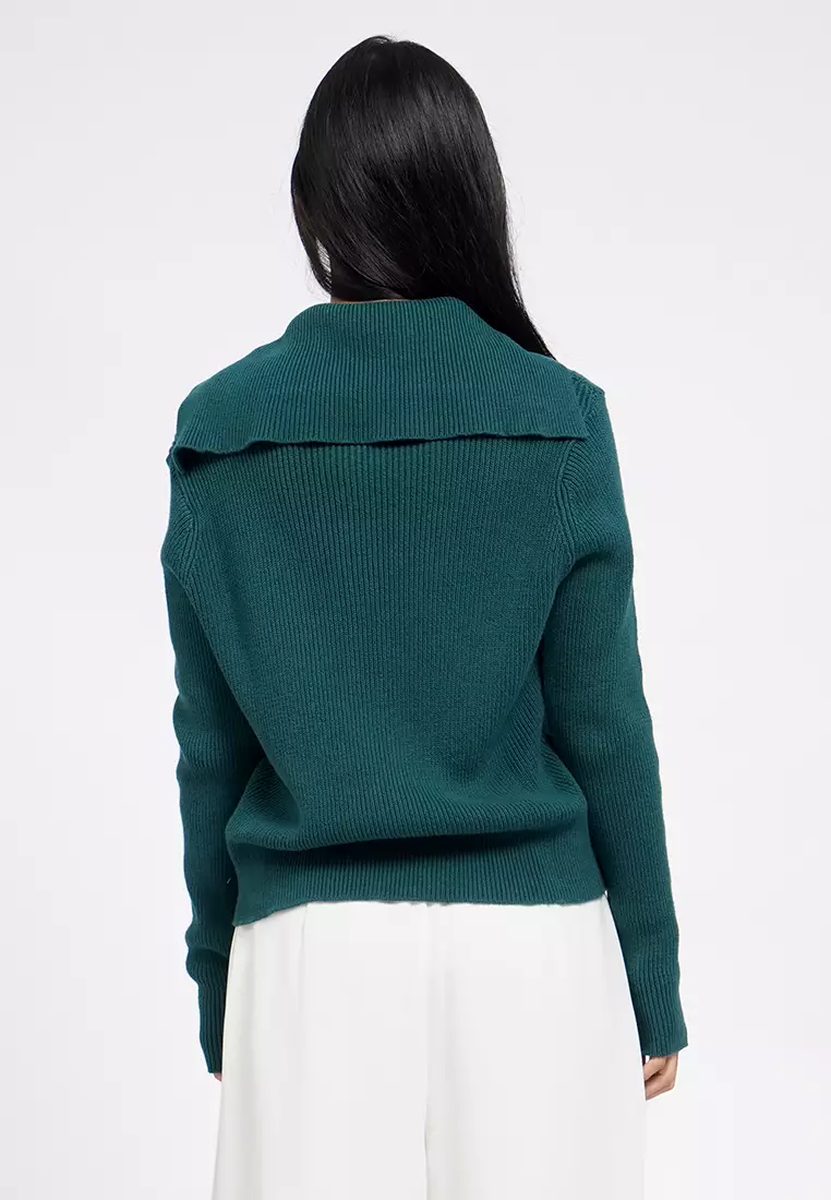 Long Sleeve Collared Cardigan