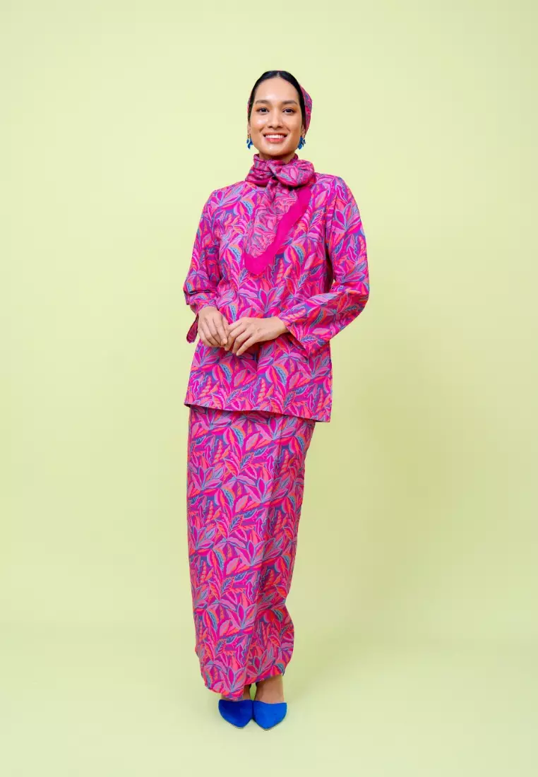 Bayu Somerset Mora Kurung - Pink