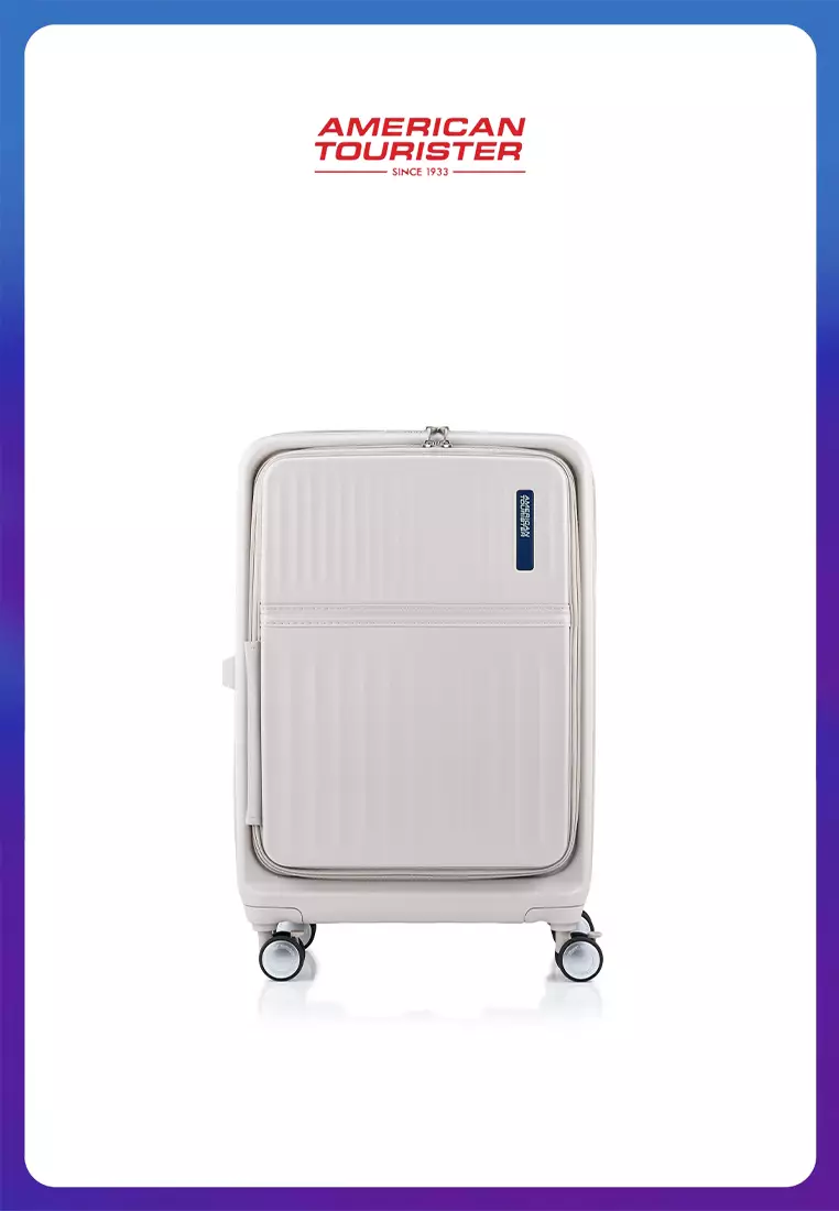 American Tourister Koper Hardcase Tranto Spinner Medium 25 Inch EXP TSA BO - Warm Grey