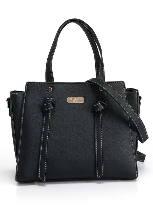 Saffiano Convertible Top Handle Bag