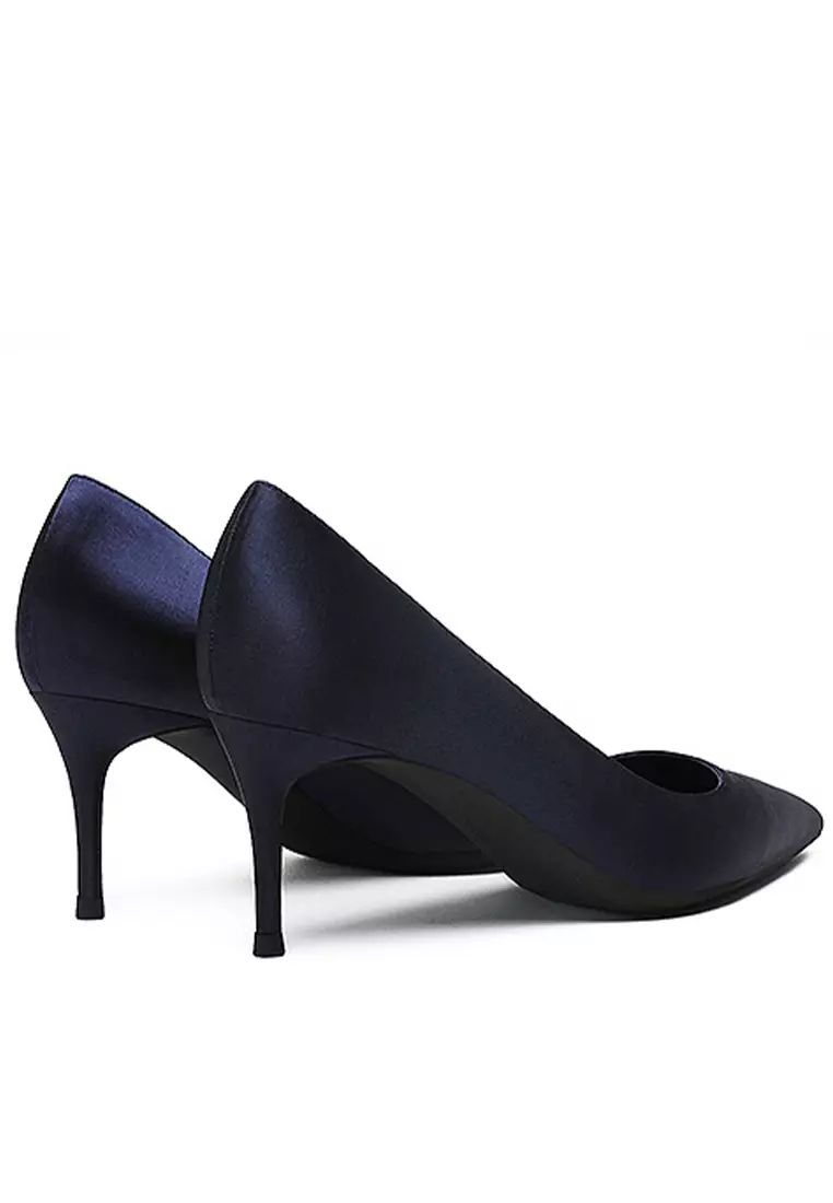 6CM Silk Fabrics Pointed High Heel Shoes HZL163