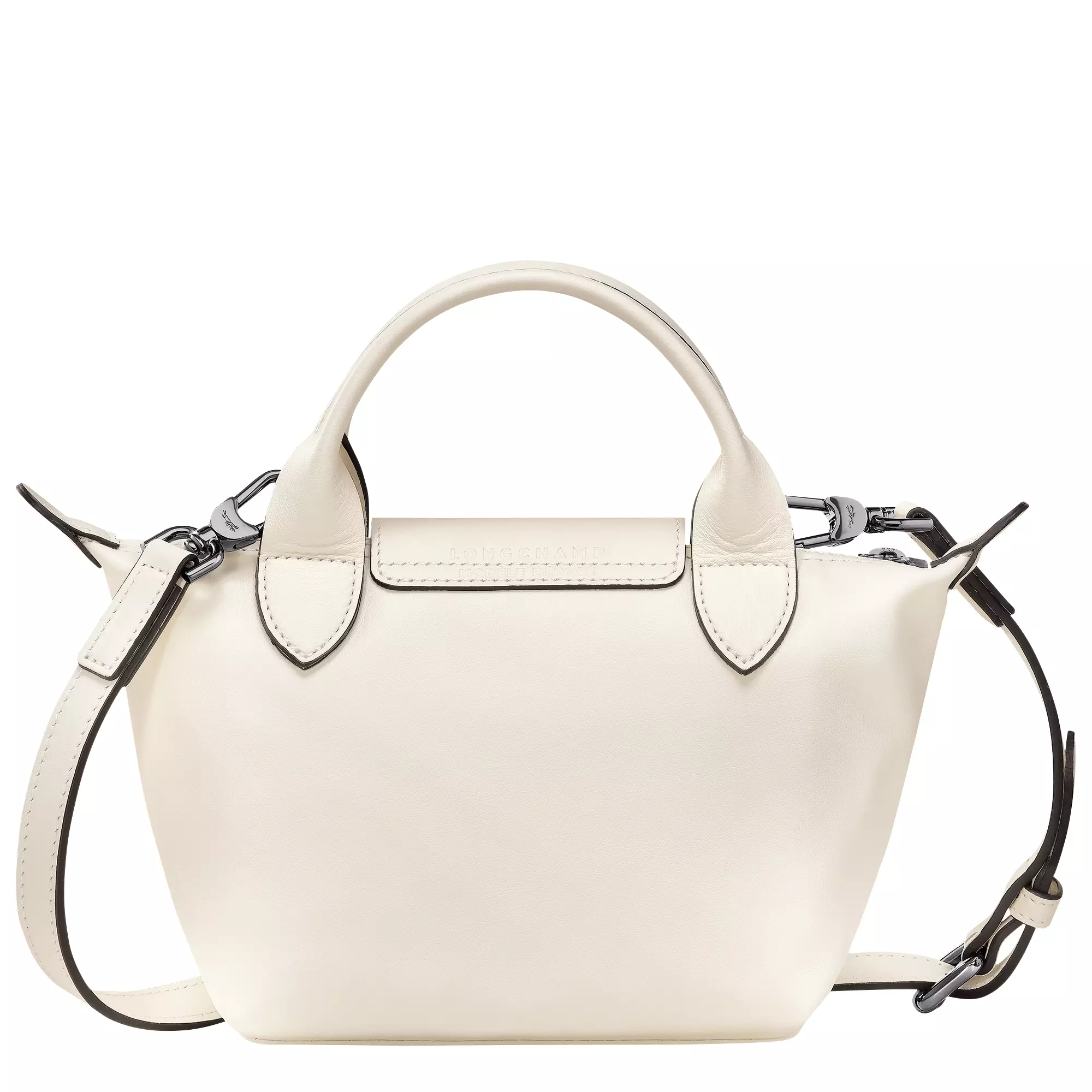 Le Pliage Xtra Leather Handbag XS - White Ecru