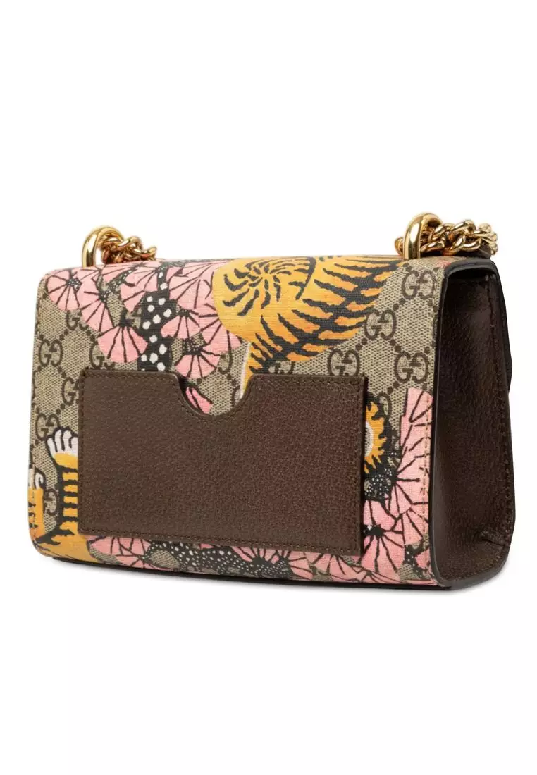 Pre-Loved Gucci Small Gg Supreme Bengal Padlock Crossbody