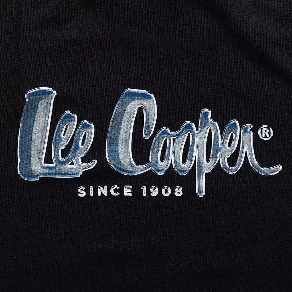 Lee Cooper T-Shirt Logotype Chrome Black