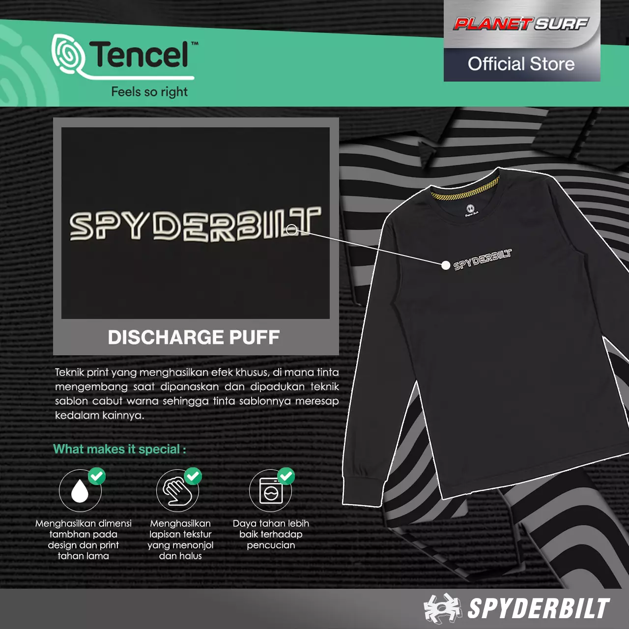 Spyderbilt Kaos Lengan Panjang Anak Anak Flosky Kids Long Tee Planet Surf