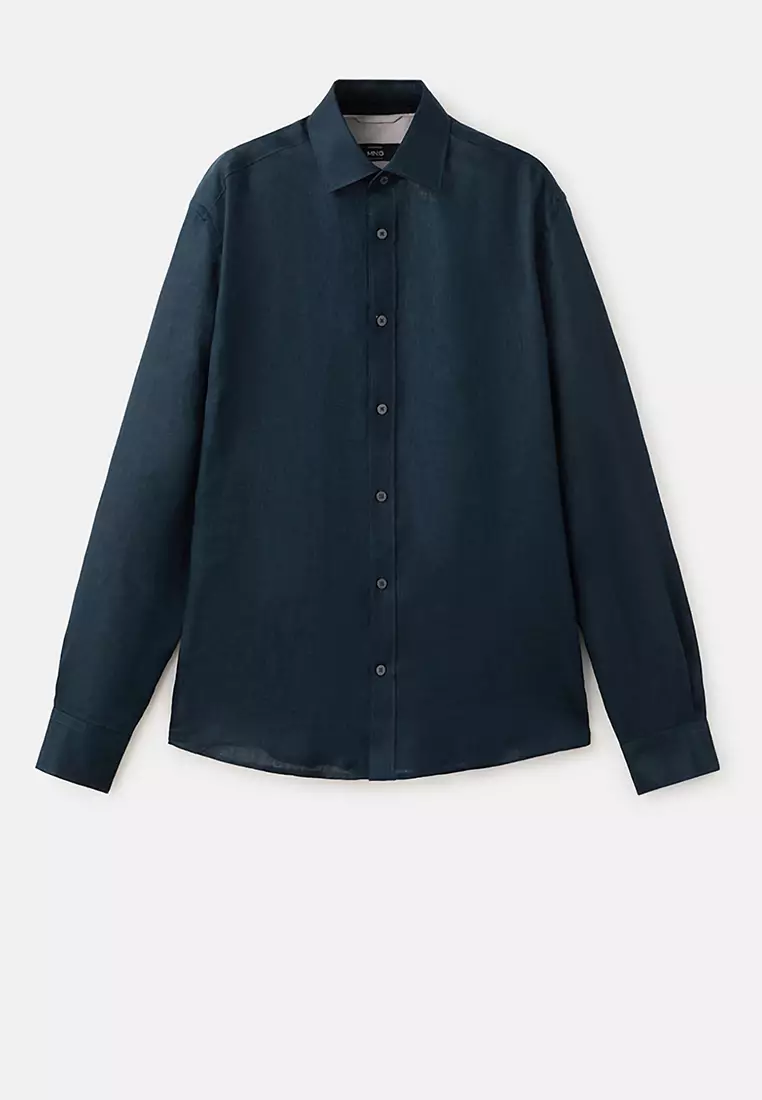 Regular-Fit 100% Linen Shirt
