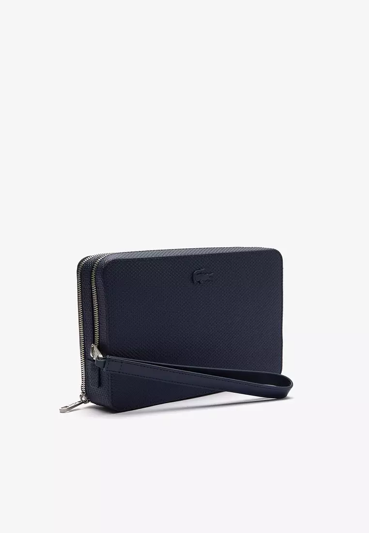 Men's Chantaco Piqué Leather Zip Pouch